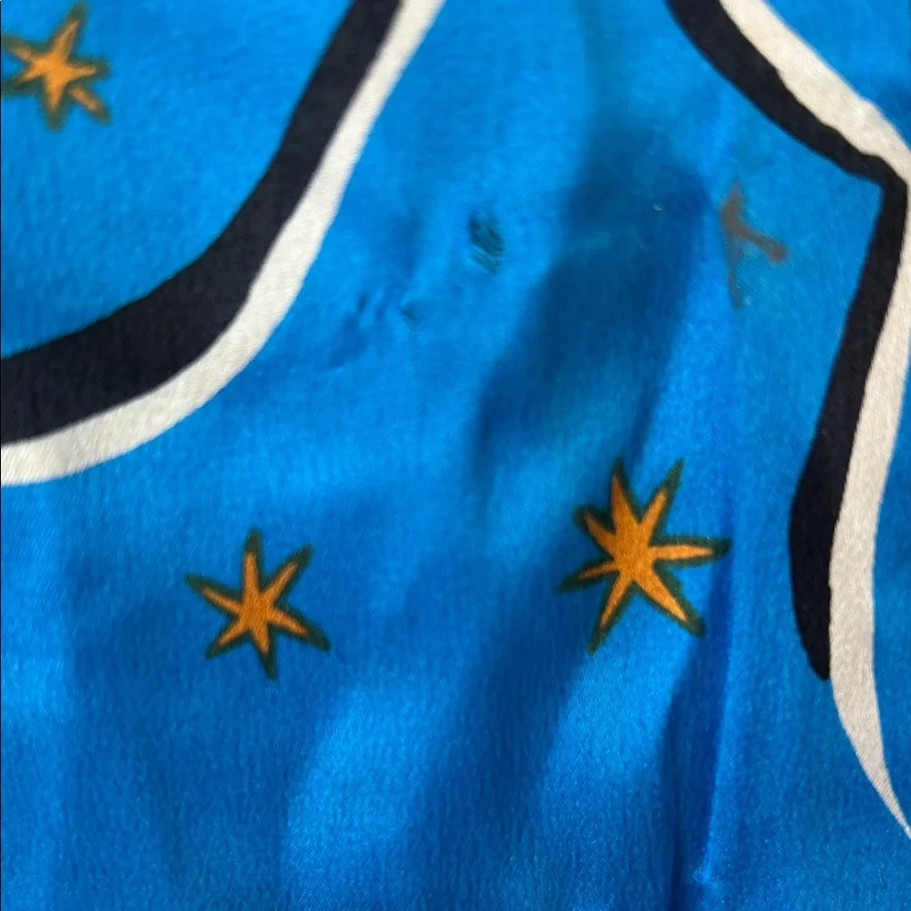 Oscar de la Renta Studio Multicolor Scarf *****has flaws***** Vintage - Picture 3 of 15